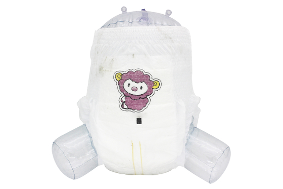 TUV Hot Rolling Non Woven กางเกงผ้าอ้อมแบบใช้แล้วทิ้ง Pull Up Nappies Super Absorbent