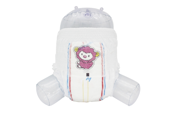 TUV Hot Rolling Non Woven กางเกงผ้าอ้อมแบบใช้แล้วทิ้ง Pull Up Nappies Super Absorbent