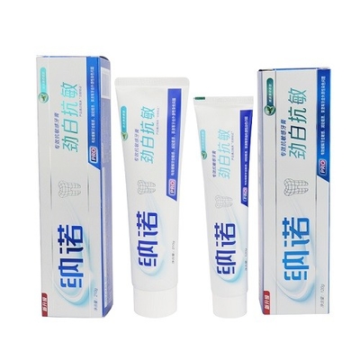 ยาสีฟันยาสีฟันน้ำมันมะพร้าว 60g เครื่องมือสุขอนามัยในช่องปากการพิมพ์ซิลค์สกรีน