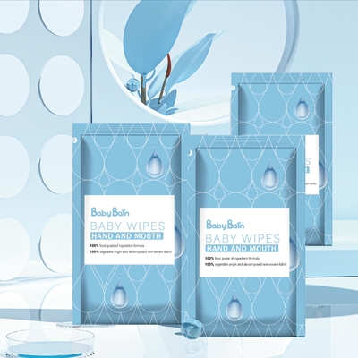 Cross Plain Spunlace ผ้าเช็ดทำความสะอาดแบบใช้แล้วทิ้ง 60 ชิ้น RO Purified Water