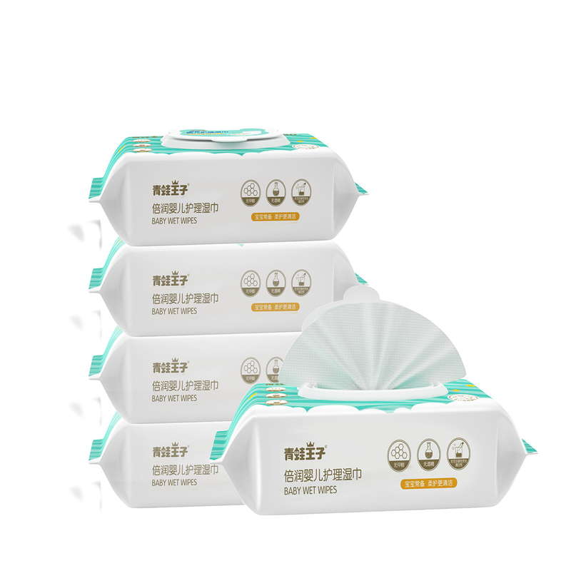ผิวนุ่มและปราศจากน้ำหอม 99.9 Pure Water Baby Wipes ผ้าเช็ดทำความสะอาดสำหรับเด็กที่ย่อยสลายได้ตามธรรมชาติ 80ชิ้น