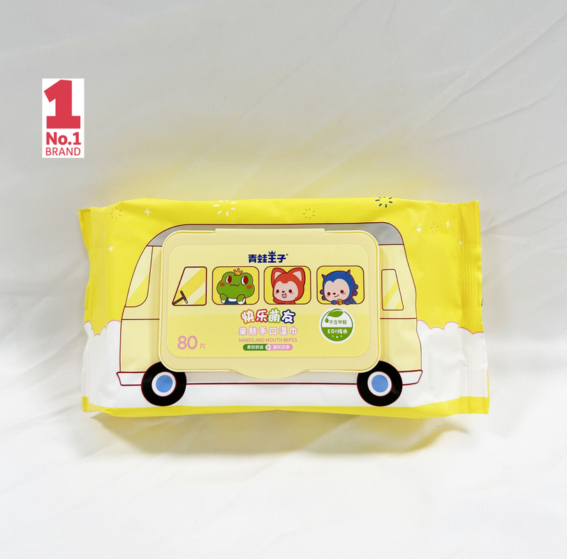 ผ้าเช็ดทำความสะอาดเปียกน้ำ 99.5% Finger Face Baby Wipes สำหรับ Baby Wet Wipes